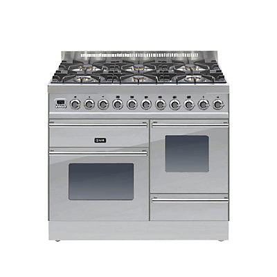 ILVE Roma PTW1006E3 Dual Fuel Freestanding Range Cooker Stainless Steel ILVE Roma PTW1006E3 Dual Fuel Freestanding Range Cooker Stainless Steel